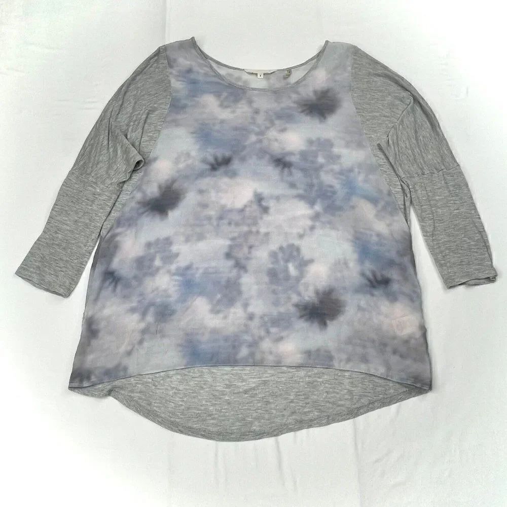 Rebecca Taylor Silk Tie Dye Blouse Top